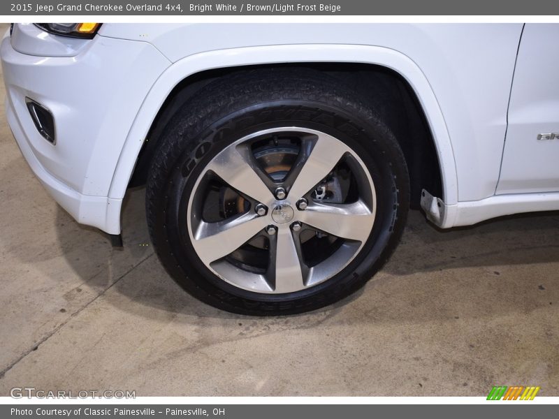 Bright White / Brown/Light Frost Beige 2015 Jeep Grand Cherokee Overland 4x4