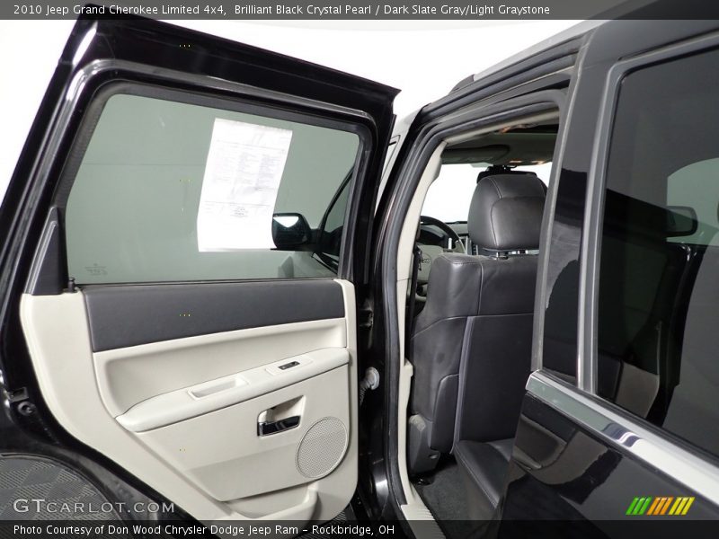 Brilliant Black Crystal Pearl / Dark Slate Gray/Light Graystone 2010 Jeep Grand Cherokee Limited 4x4