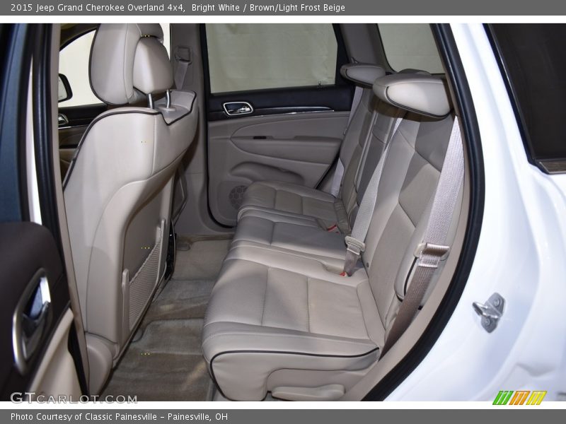 Bright White / Brown/Light Frost Beige 2015 Jeep Grand Cherokee Overland 4x4
