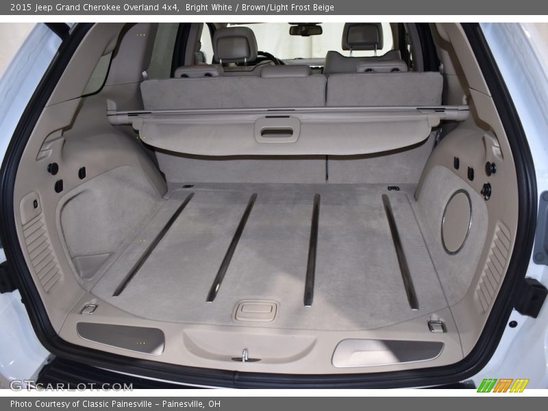 Bright White / Brown/Light Frost Beige 2015 Jeep Grand Cherokee Overland 4x4