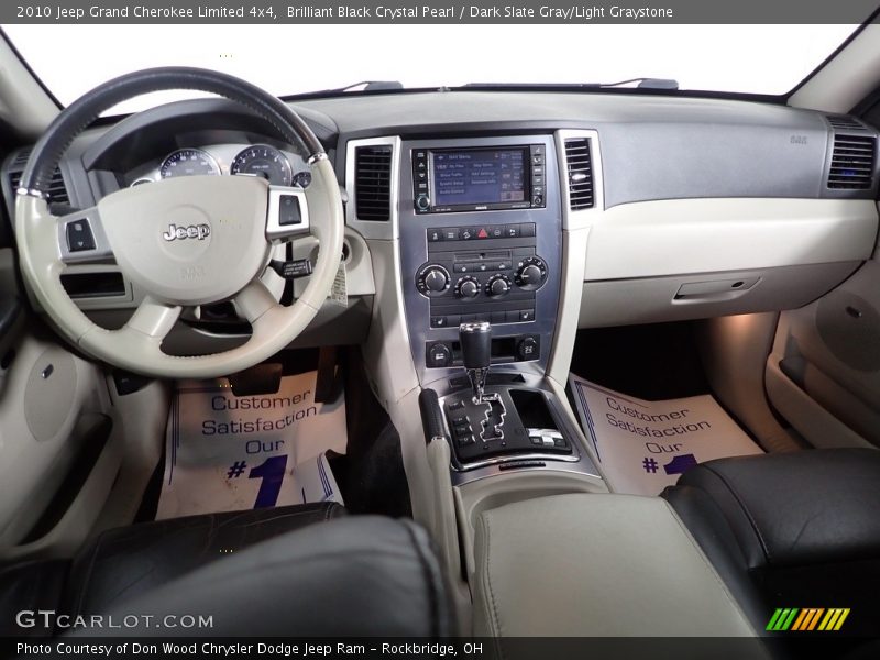 Brilliant Black Crystal Pearl / Dark Slate Gray/Light Graystone 2010 Jeep Grand Cherokee Limited 4x4