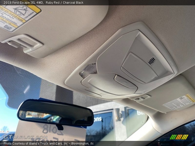 Ruby Red / Charcoal Black 2018 Ford Escape SEL 4WD