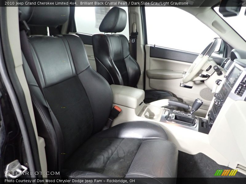 Brilliant Black Crystal Pearl / Dark Slate Gray/Light Graystone 2010 Jeep Grand Cherokee Limited 4x4