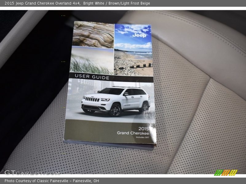 Bright White / Brown/Light Frost Beige 2015 Jeep Grand Cherokee Overland 4x4