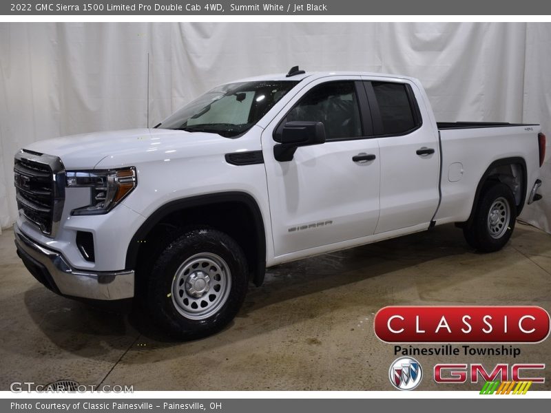 Summit White / Jet Black 2022 GMC Sierra 1500 Limited Pro Double Cab 4WD