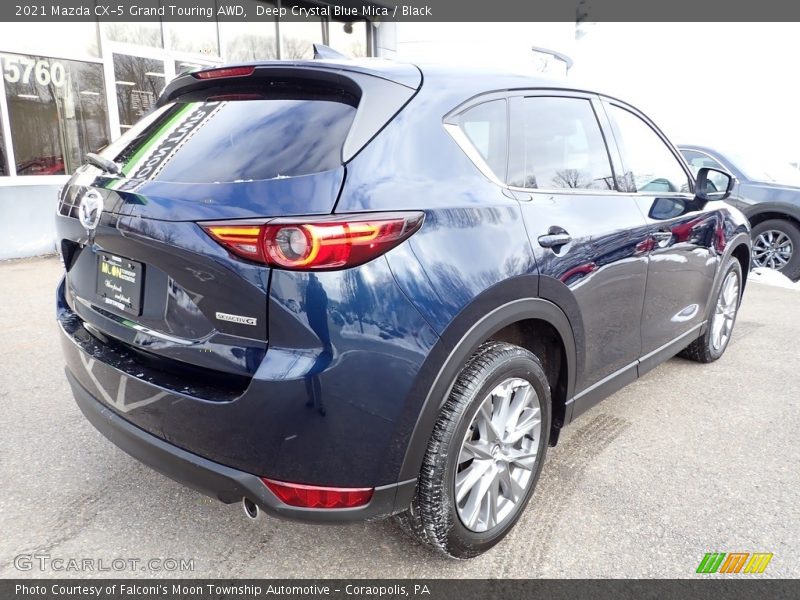 Deep Crystal Blue Mica / Black 2021 Mazda CX-5 Grand Touring AWD