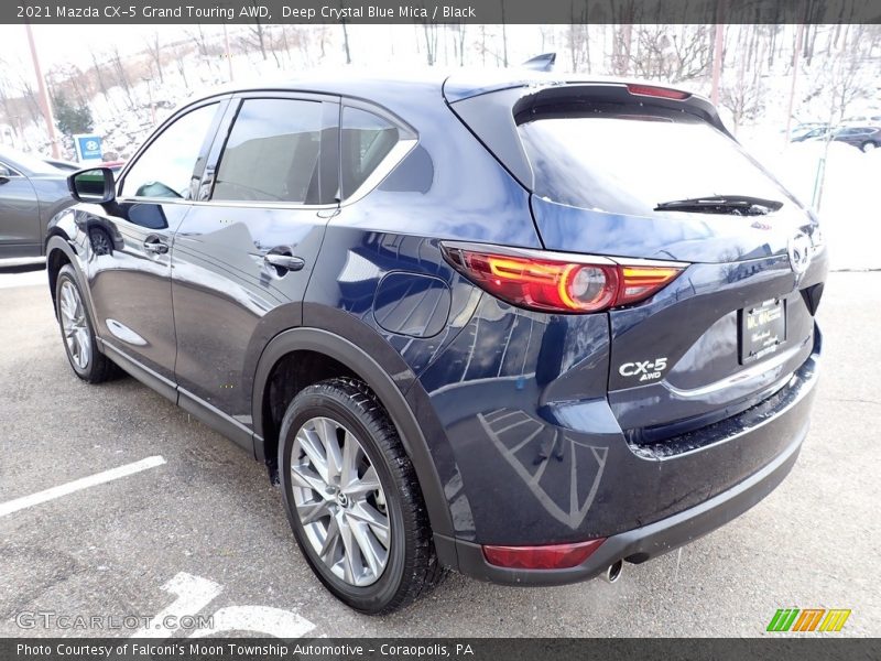 Deep Crystal Blue Mica / Black 2021 Mazda CX-5 Grand Touring AWD