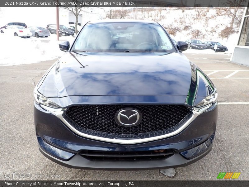Deep Crystal Blue Mica / Black 2021 Mazda CX-5 Grand Touring AWD
