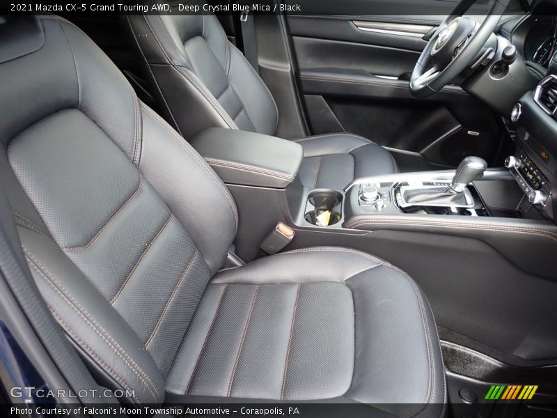 Deep Crystal Blue Mica / Black 2021 Mazda CX-5 Grand Touring AWD