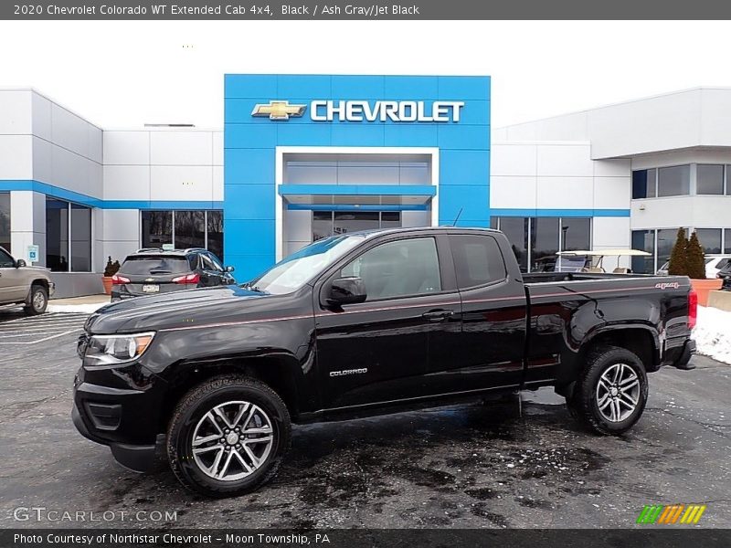 Black / Ash Gray/Jet Black 2020 Chevrolet Colorado WT Extended Cab 4x4