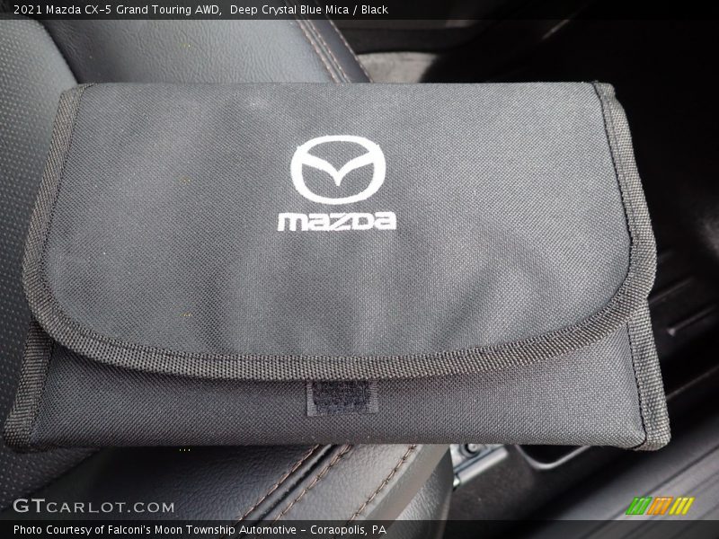 Deep Crystal Blue Mica / Black 2021 Mazda CX-5 Grand Touring AWD