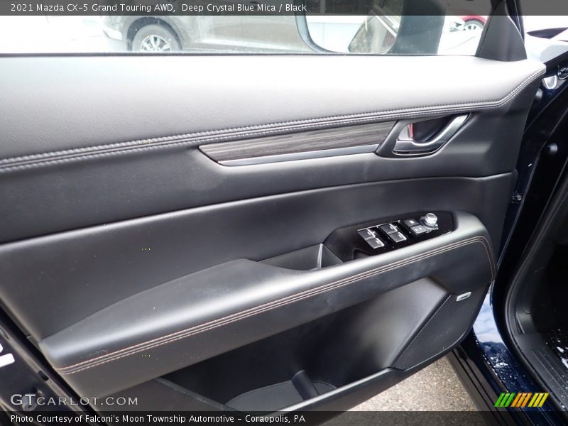 Deep Crystal Blue Mica / Black 2021 Mazda CX-5 Grand Touring AWD