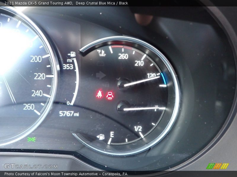 Deep Crystal Blue Mica / Black 2021 Mazda CX-5 Grand Touring AWD