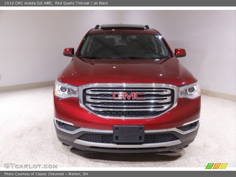 Red Quartz Tintcoat / Jet Black 2019 GMC Acadia SLE AWD