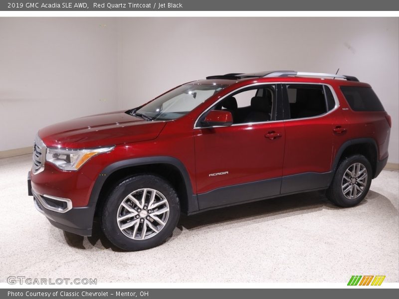 Red Quartz Tintcoat / Jet Black 2019 GMC Acadia SLE AWD