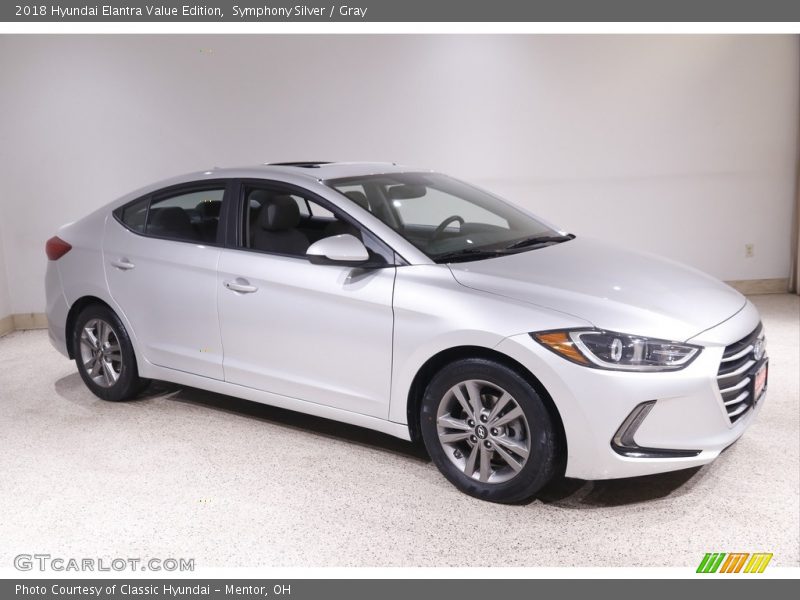 Symphony Silver / Gray 2018 Hyundai Elantra Value Edition