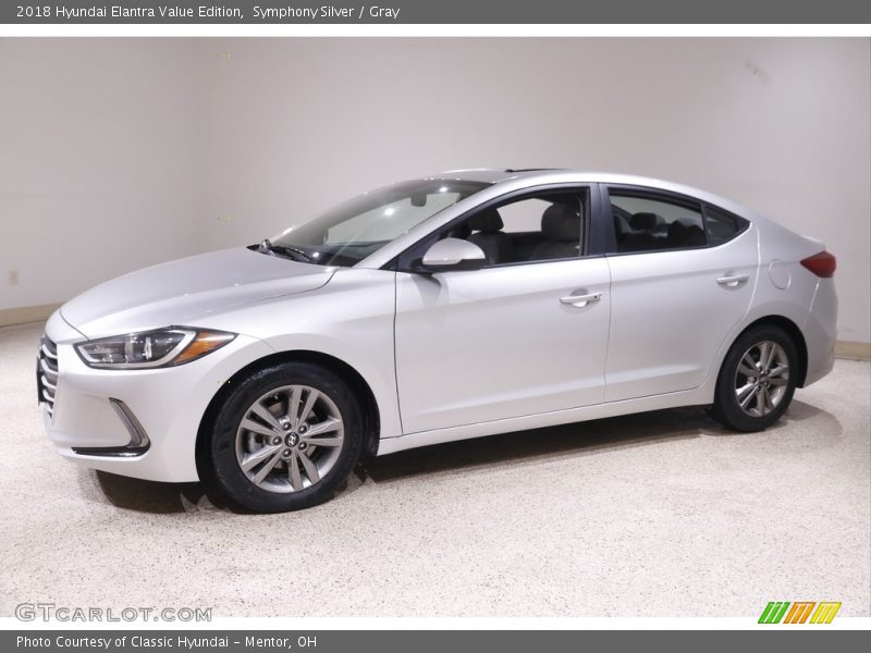 Symphony Silver / Gray 2018 Hyundai Elantra Value Edition