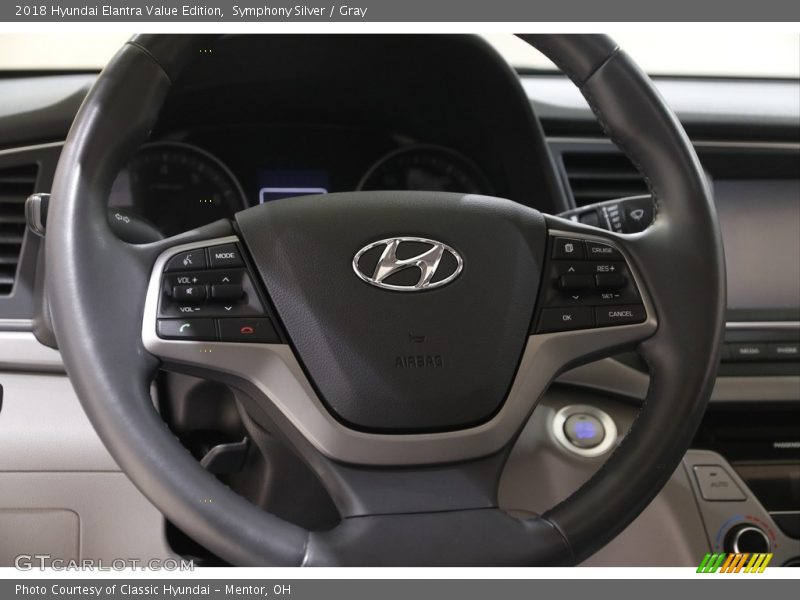 Symphony Silver / Gray 2018 Hyundai Elantra Value Edition