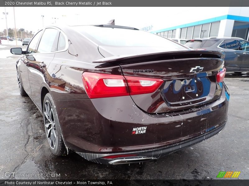 Black Cherry Metallic / Jet Black 2020 Chevrolet Malibu RS