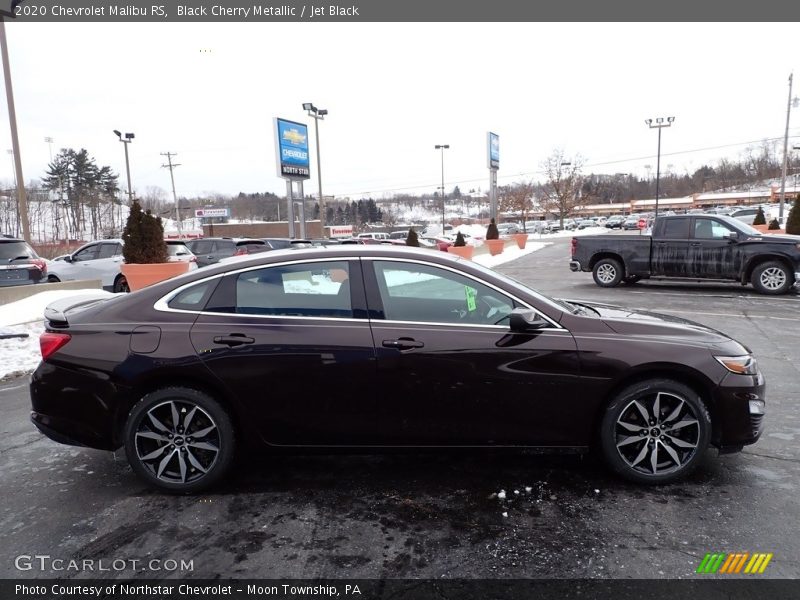 Black Cherry Metallic / Jet Black 2020 Chevrolet Malibu RS