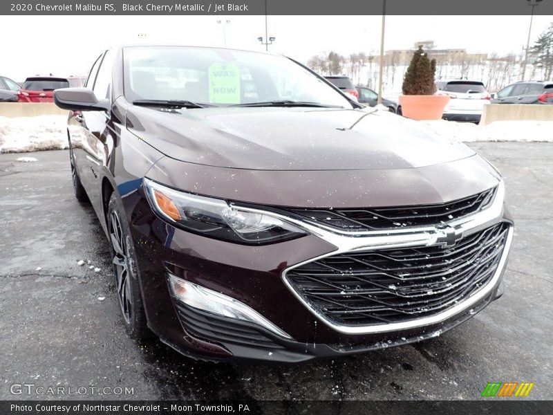 Black Cherry Metallic / Jet Black 2020 Chevrolet Malibu RS