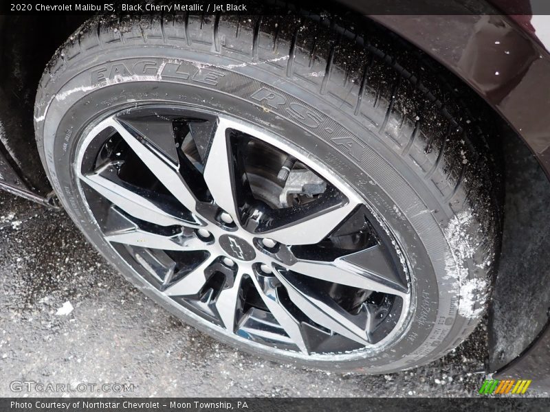 Black Cherry Metallic / Jet Black 2020 Chevrolet Malibu RS