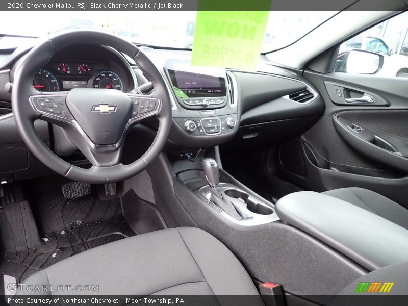 Black Cherry Metallic / Jet Black 2020 Chevrolet Malibu RS