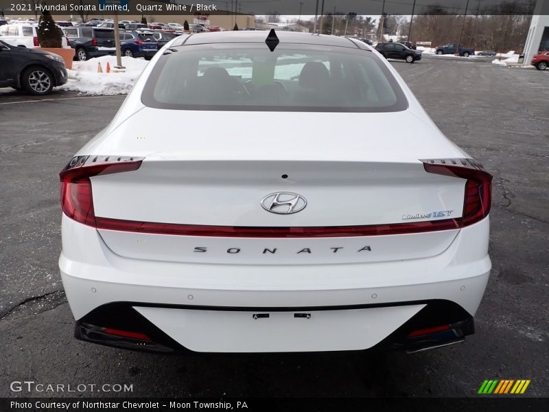 Quartz White / Black 2021 Hyundai Sonata Limited