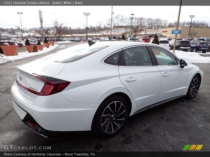 Quartz White / Black 2021 Hyundai Sonata Limited