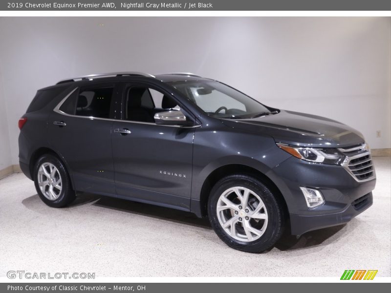 Nightfall Gray Metallic / Jet Black 2019 Chevrolet Equinox Premier AWD