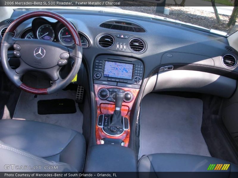 Pewter Metallic / Charcoal 2006 Mercedes-Benz SL 500 Roadster