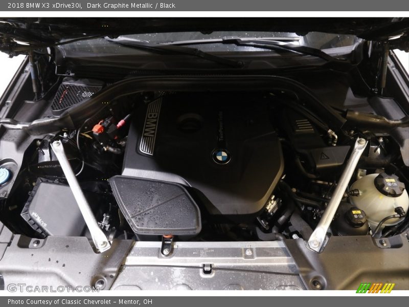 Dark Graphite Metallic / Black 2018 BMW X3 xDrive30i