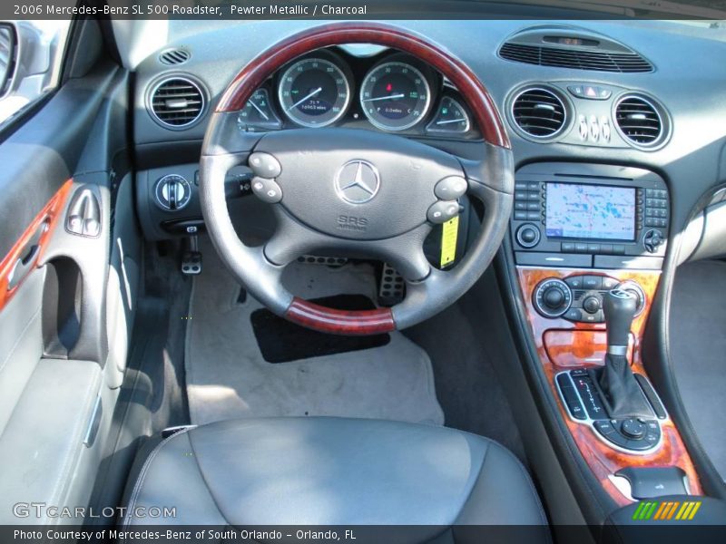 Pewter Metallic / Charcoal 2006 Mercedes-Benz SL 500 Roadster