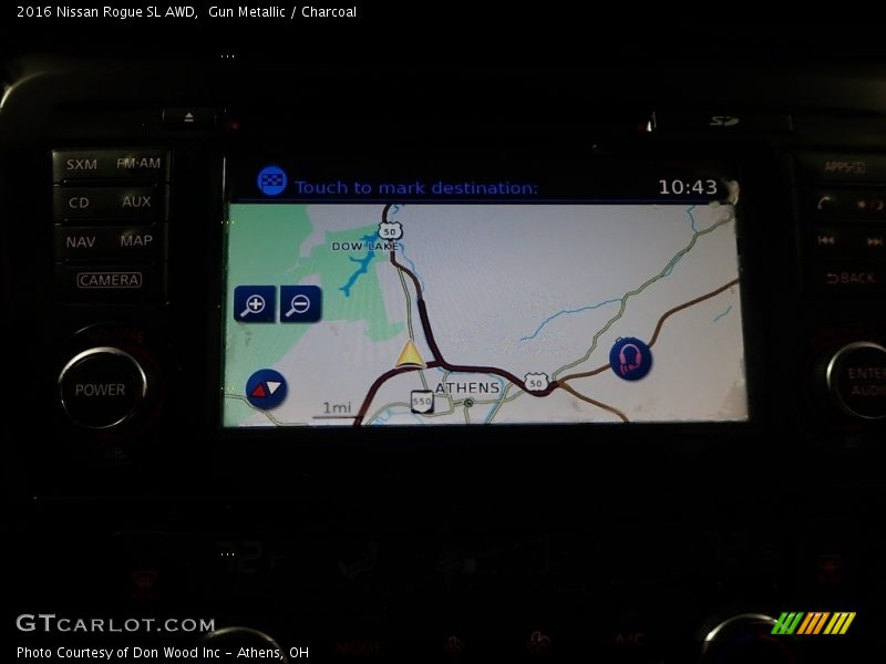 Gun Metallic / Charcoal 2016 Nissan Rogue SL AWD