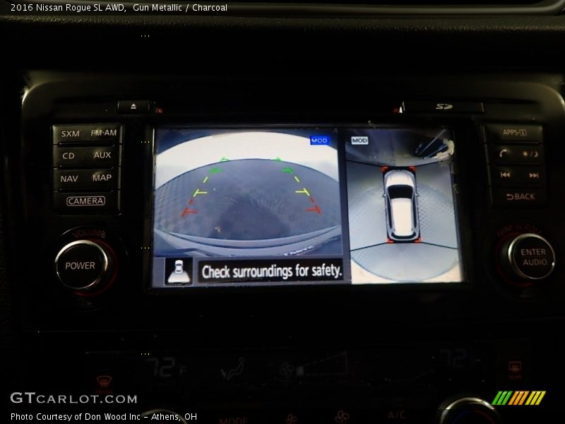 Gun Metallic / Charcoal 2016 Nissan Rogue SL AWD