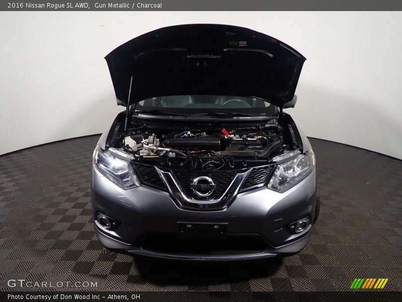 Gun Metallic / Charcoal 2016 Nissan Rogue SL AWD