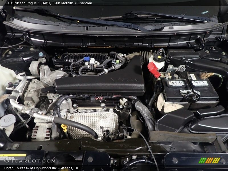 Gun Metallic / Charcoal 2016 Nissan Rogue SL AWD