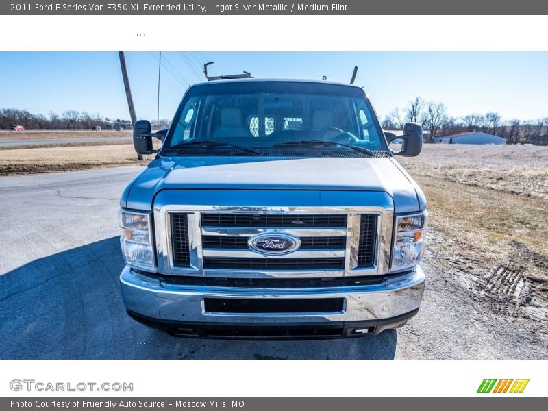 Ingot Silver Metallic / Medium Flint 2011 Ford E Series Van E350 XL Extended Utility