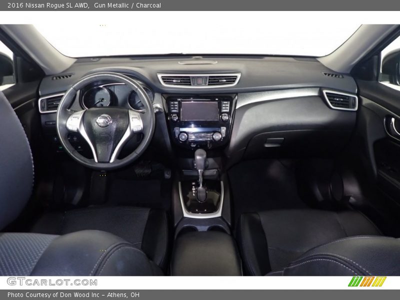 Gun Metallic / Charcoal 2016 Nissan Rogue SL AWD