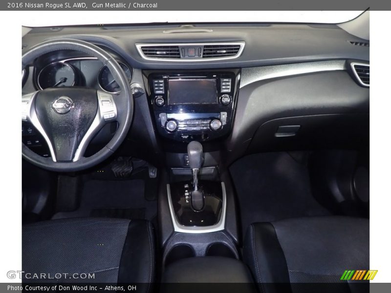 Gun Metallic / Charcoal 2016 Nissan Rogue SL AWD