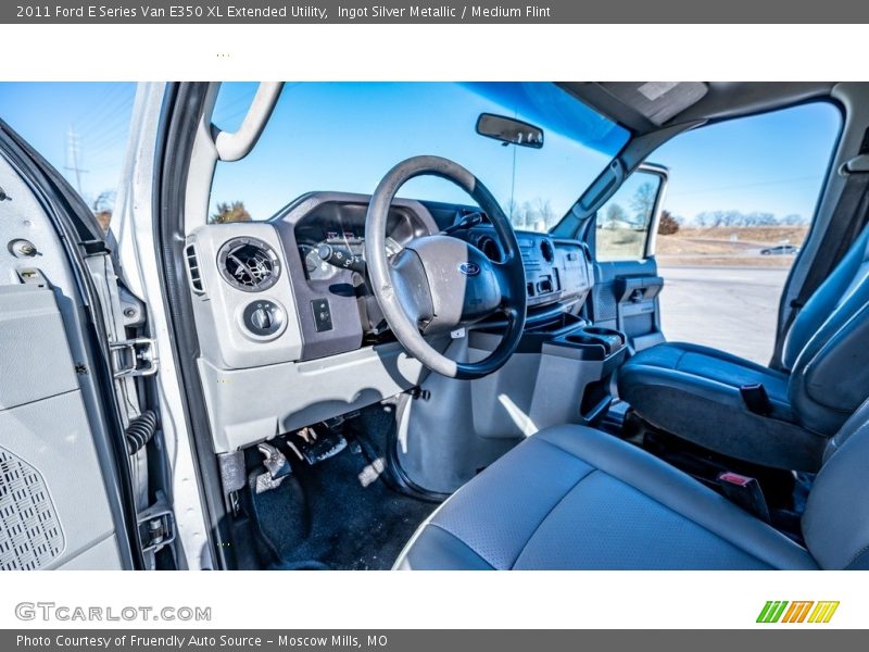 Ingot Silver Metallic / Medium Flint 2011 Ford E Series Van E350 XL Extended Utility