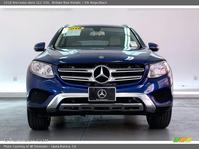 Brilliant Blue Metallic / Silk Beige/Black 2018 Mercedes-Benz GLC 300