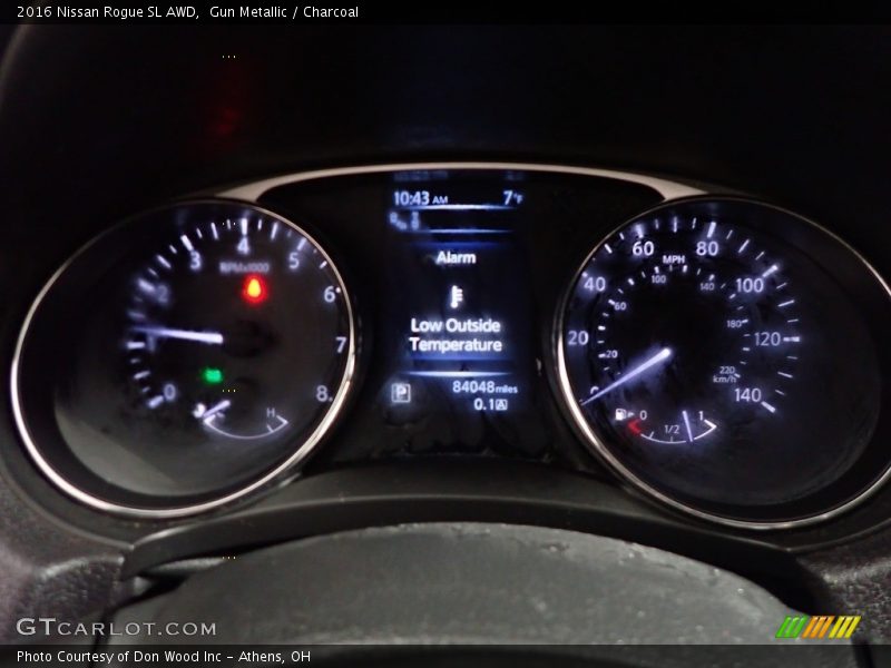 Gun Metallic / Charcoal 2016 Nissan Rogue SL AWD