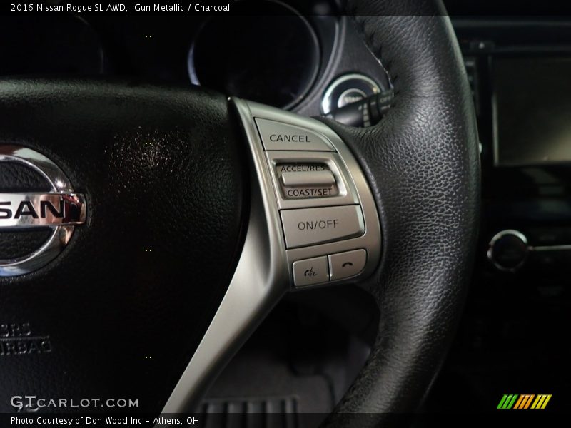 Gun Metallic / Charcoal 2016 Nissan Rogue SL AWD
