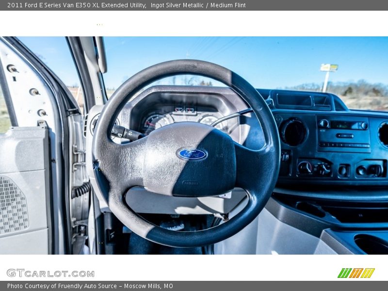 Ingot Silver Metallic / Medium Flint 2011 Ford E Series Van E350 XL Extended Utility