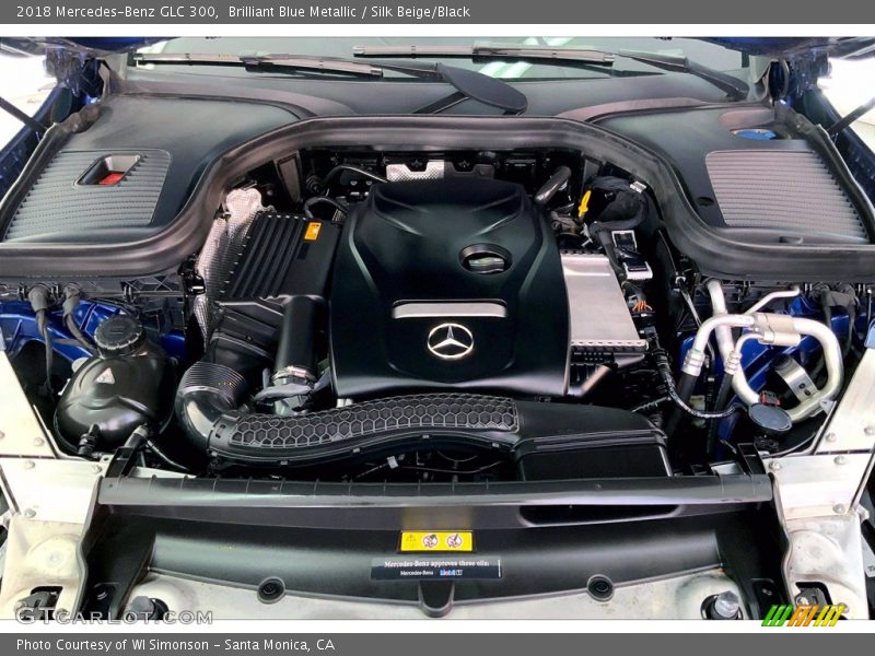 Brilliant Blue Metallic / Silk Beige/Black 2018 Mercedes-Benz GLC 300