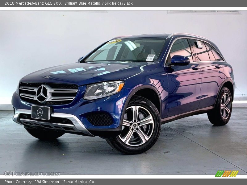 Brilliant Blue Metallic / Silk Beige/Black 2018 Mercedes-Benz GLC 300