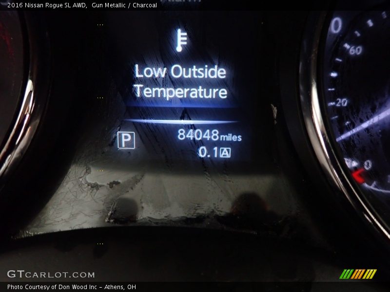 Gun Metallic / Charcoal 2016 Nissan Rogue SL AWD