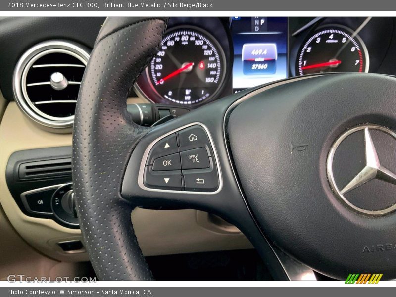 Brilliant Blue Metallic / Silk Beige/Black 2018 Mercedes-Benz GLC 300
