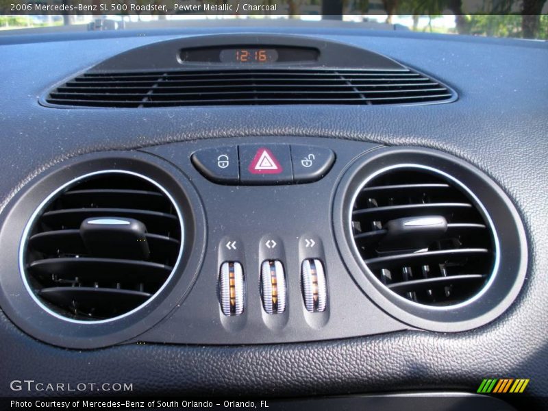 Pewter Metallic / Charcoal 2006 Mercedes-Benz SL 500 Roadster